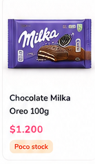 Chocolate Milka Oreo